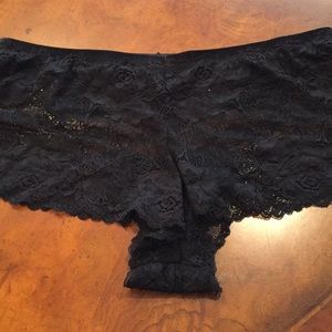 Torrid Black lace panties size 1